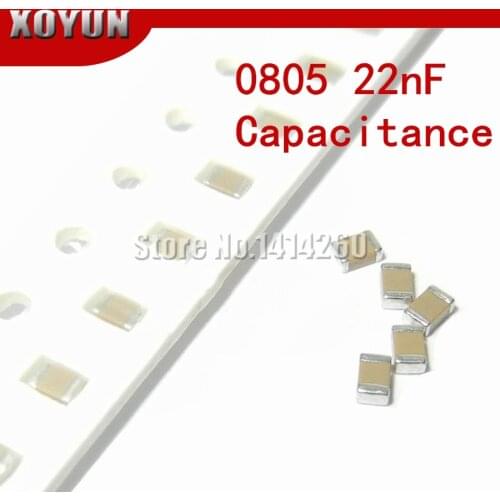 500pcs 0805 22NF Y5V Error 20% 50V 0805 223 SMD Thick Film Chip Multilayer Ceramic Capacitor