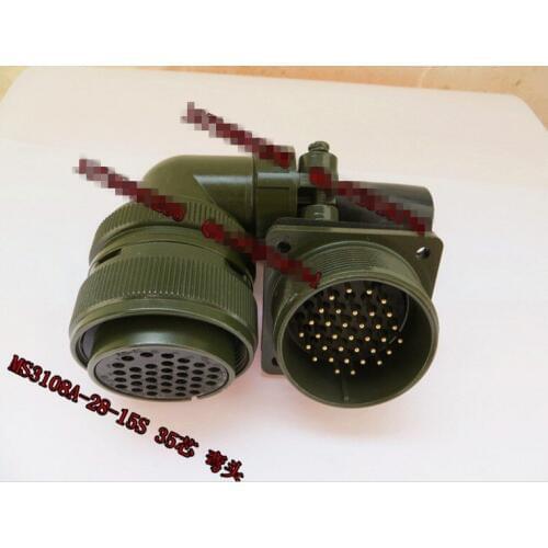 Original new 100% 5015 MS3108A28-15S MS3102A28-15P 35 American Standard aviationplug bent core waterproof connector