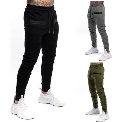 Autumn 2020 New Solid Color Big Pocket Zipper Design Drawstring Trend Fashion Casual Trousers Male Pants