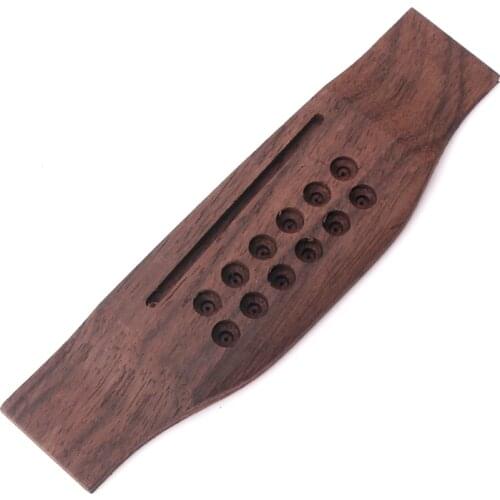 Rosewood Bridge for 12 String Acoustic Guitar Accessories Part Replacement Guitar Part Accessories