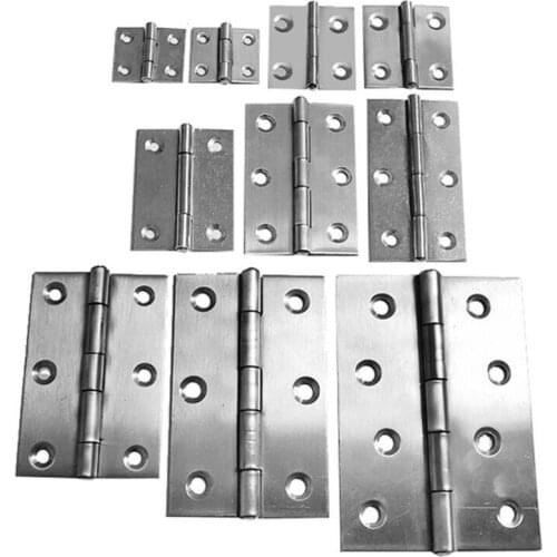 20pcs Cabinet Hinges 1.5Inch Stainless Steel Mini Drawer Jewelry Box Silver Door Hinge For Decoration Furniture Hardware
