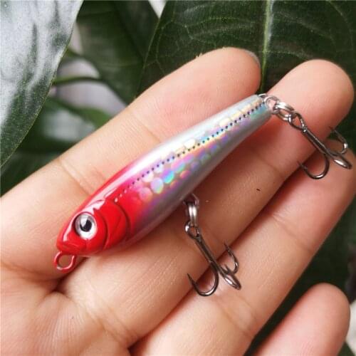 MUKUN NEW 2.5g/50mm MINI Topwater pencil fishing lure 10colors 3D eyes Artificial Bait Hard Bait