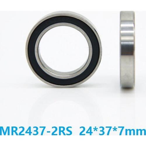 20pcs ABEC-5 MR2437-2RS MR2437 2RS 24377-2RS MR243707 24*37*7 mm BB90 bearing bicycle bottom bracket bearings 24x37x7 mm