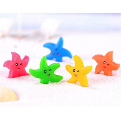 Resin Cute Miniature Starfish For Wishing Bottle DIY Cute Crafts Mini Artificial Decoration-1PC