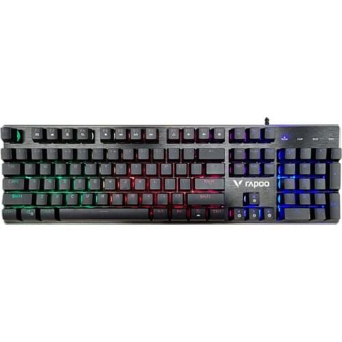 Rapoo V52PRO Wired Keyboards 1.8m Mixed Color Backlight System 104-key Keyboard