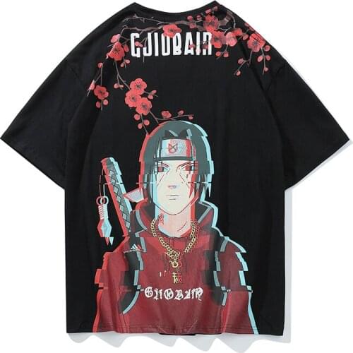 2019 Summer Trend Set Cartoon Print Short-sleeved Shirt Hip Hop Oversized Cotton Harajuku T-shirt Tee Men Women