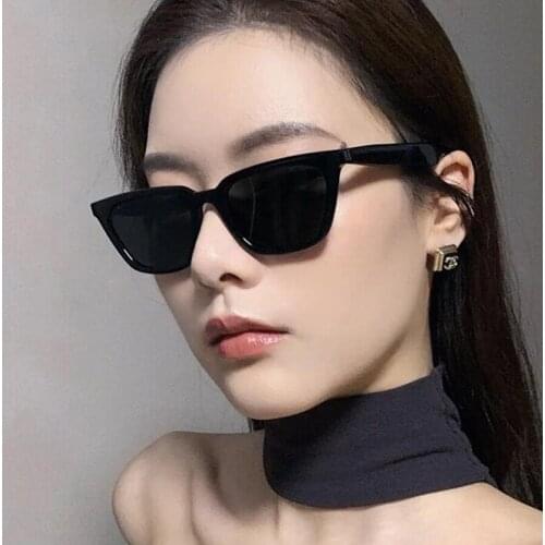 Oversized cat eye Sunglasses Women 2021 Retro square Sun Glasses Vintage Luxury Brand Design Shades For Women Zonnebril Dames