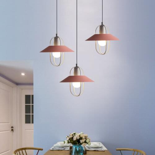 LED Nordic Minimalist Pendant Lights Dining Room Bedroom Kitchen Living Room Model Room Shop Light Creative Lighting Chandelier