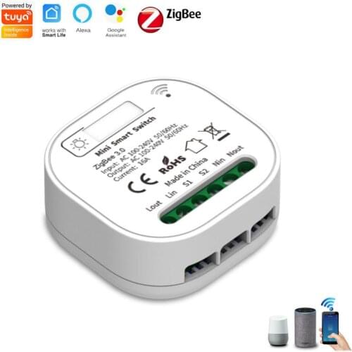 Tuya Zigbee Switch Smart Home Automation Breaker Smart Life App Voice Control Timing DIY Switch Work With Alex Google Home