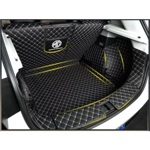 High quality Leather Car Trunk Mat Cargo Liner for MG ZS 2019 2020 boot Carpet Interior Accessories covers
