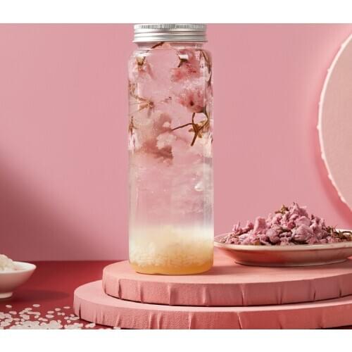 10pcs Net red drinking bottles 500ml clear plastic cups fuirt tea packaging cup PET cold drinks bottle bubble tea cup with lid