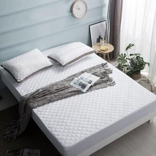 180*200cm Bed Cover Quilted Mattress Protector Thickened Fleece Cloth Fabric Mattress Topper For Bed Bug Anti-mite Pad Mattress