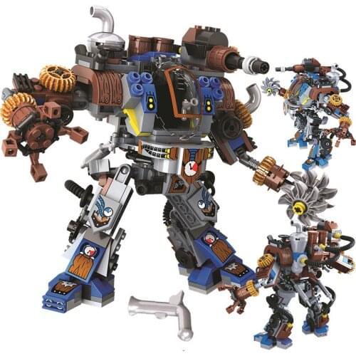 371PCS Creator Steam Age Bricks Classic Building DIY Military Defense Ares 8045 Small Particle Building Block Toy Kid Gift