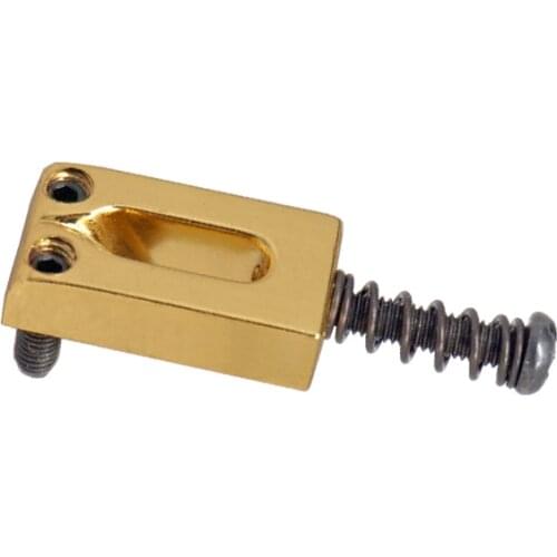 6 Saddles Hardtail Bridge Top Load Tremolo Bridge for Electric Guitar -Gold