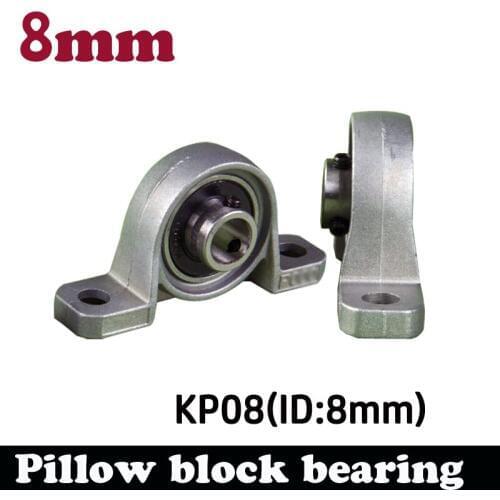 8pcs 8mm bearing kirksite bearing insert bearing with housing KP08 pillow block bearing