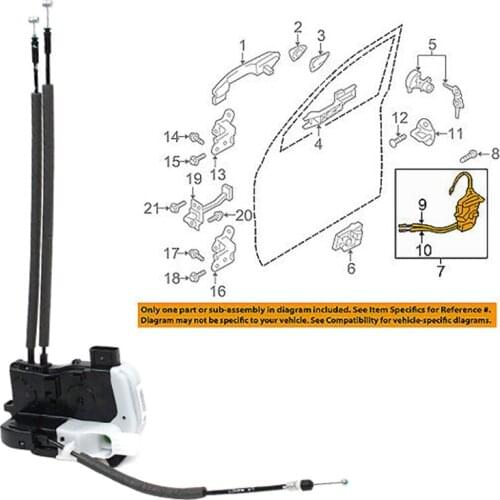 81310-2S000 Front Left Door Lock Actuator Motor Driver Side Latch Release for Hyundai Tucson 2010-2015