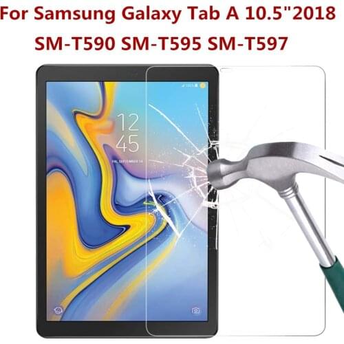 9H Tempered Glass for Samsung Galaxy Tab A 10.5 Inch 2018 Protective film T590 T595 T597 Anti Fingerprint Glass Screen Protector