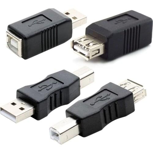 USB 2.0 Female to USB Type A Type B Male to Male Female to Male Adapter Electronics Converter Connector USB Printer Adapter