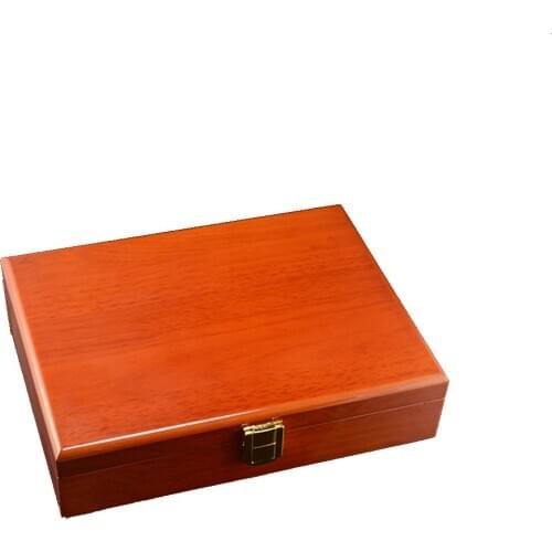 Antique Square Wood Box Case for Ring Cufflink Jewelry Retail Display Storage Organizer