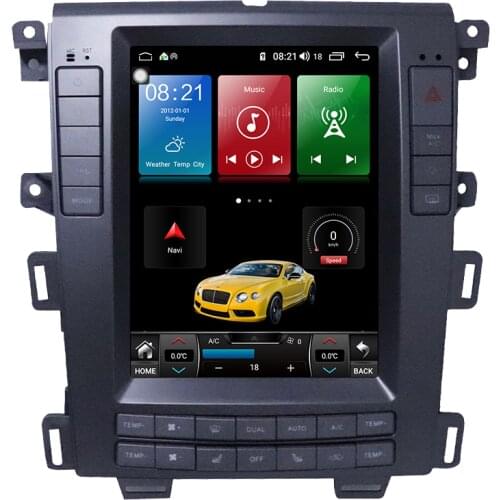 4+128GB Android Tesla Screen Car Multimedia Player For FORD EDGE 2008 -2014 GPS Navigation Auto Video Audio Stereo Head Unit