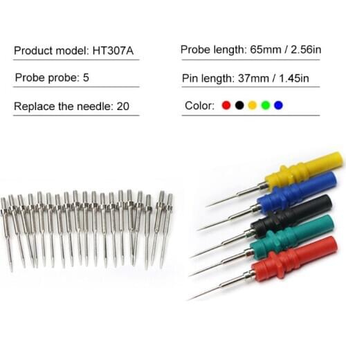 Automotive Oscilloscope Acupuncture Probe Pins Set Diagnosis Test Repair Tools HT307 Upgrade 5PCS HT307A