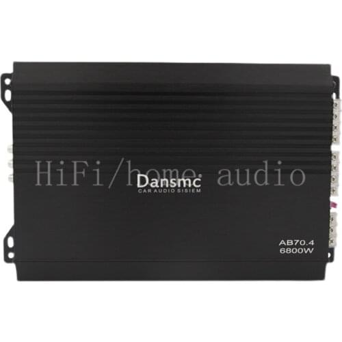 Car audio amplifier, subwoofer four-way amplifier, car 4-channel high-power amplifier board 12V, distortion: 0.01%, SNR: 105dBA