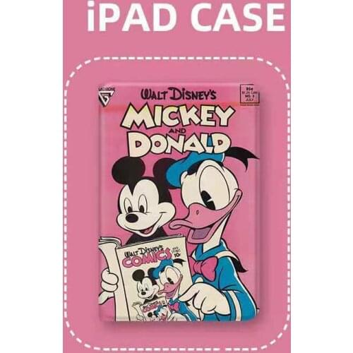 Diseny Mickey and Donald Cover for IPad Pro Case for IPad Mini Case for 9.7 2017/2018 IPad Air 1/2/3/4 9.7 Tablet Soft Fundas