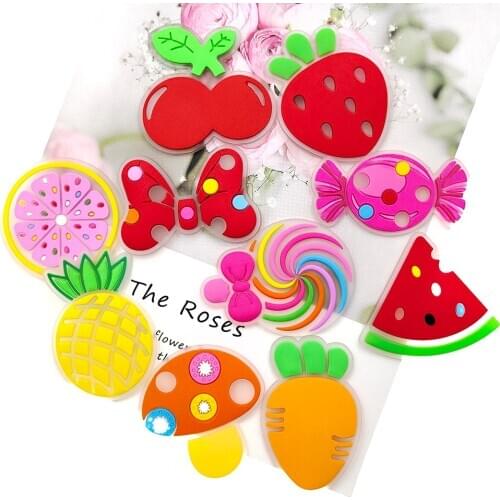 DIY soft PVC candy bows fruits accessories for children hair accessories new arrival