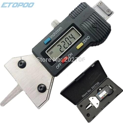 Electronic Digital depth gauge caliper tread depth gauge LCD Tyre tread gauge For Car 0-25.4mm digital depth Measuring Tool