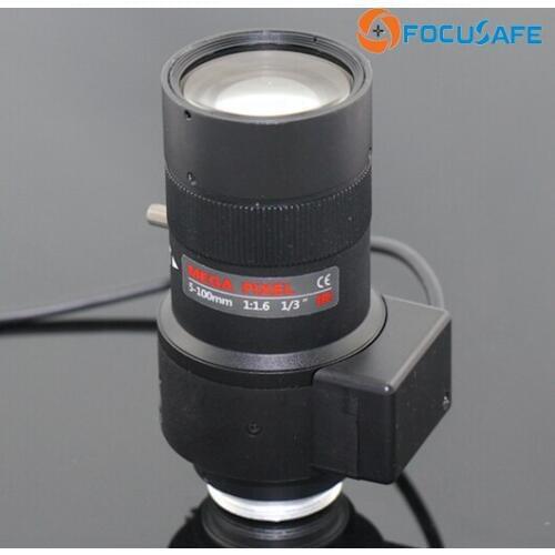 Focusafe 5-100mm 20X Zoom Varifocal Auto iris Megapixel CCTV Lens