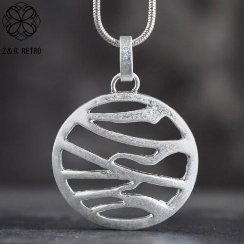 Trendy Necklaces & Pendants Silver Color Round Long Necklace Jewelry Chain Unicorn Suspension Birthday Gift Wholesale For Women