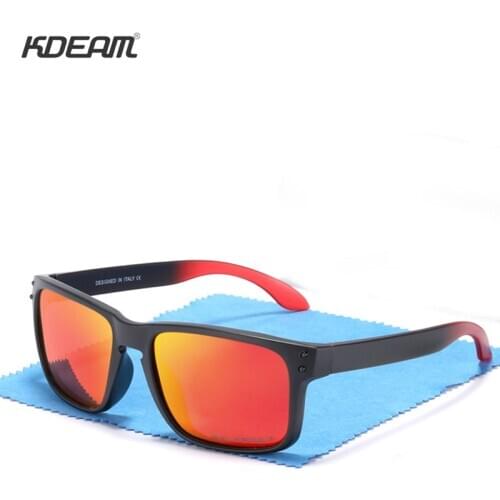 KDEAM Polarized Mirror Sunglasses for Men Women Legend Classic Design Shades Real Coating Outdoor Sports Sun glasses with Case