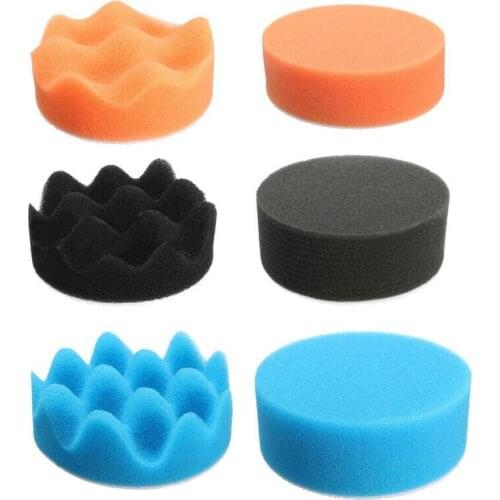 Polishing Pads 19pcs Per Set 3Inch80mm Sponge Buff Buffing Polishing Pads Kit For Car Polisher Waxing Polishing