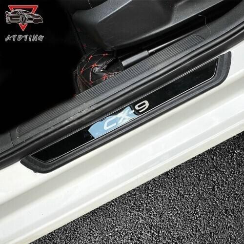 Sticker For Mazda cx-9 cx9 2016 2017 2018 2019 2020 Door sill Strip Accessories Car Pedal Protectors Trim car styling cover