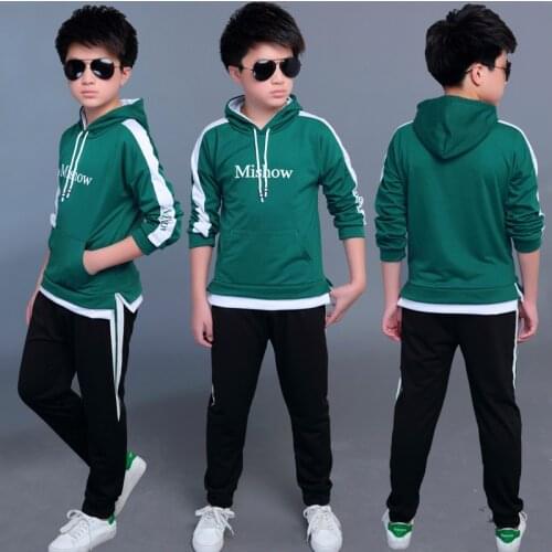 2019 New Baby Boys Clothing Set for Kids Casual Letter Hooded Velvet Autumn Spring Childrens Sports Suits Clothes
