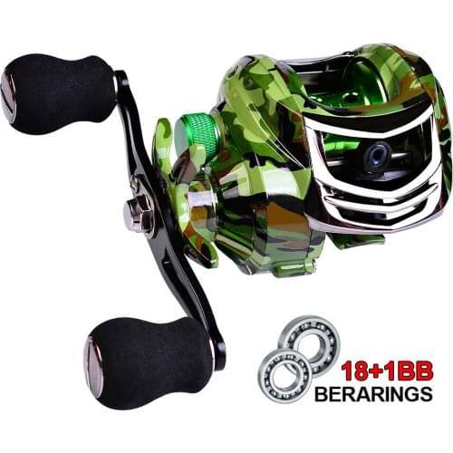 New 2021 Fishing Reel 10kg Max Drag Metal Spool Baitcasting Reel 7.2:1 High Speed Gear Ratio Magnetic Brake Casting Wheel Carp