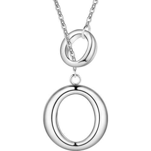 Wholesale Fashion Jewelry Necklace For Women Lady Wholesale Charm Silver Color Fashion Jewelry Pendant AN601/aibaizia