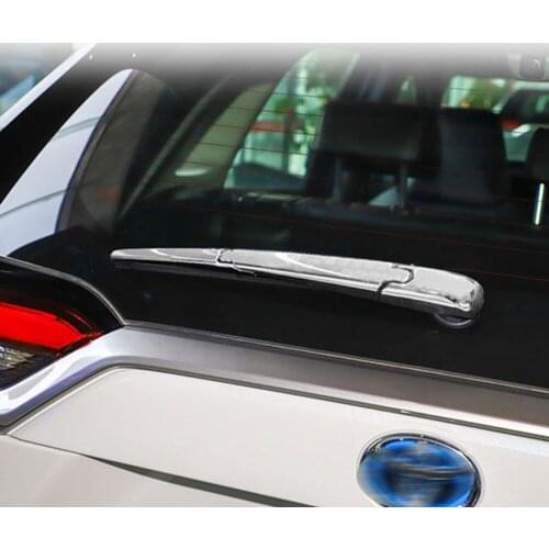 Fit For Toyota RAV4 2020 Car Rear Back Window Rain Wiper Cover Trim Styling Decoration Exterior Accessories 3Pcs Chrome ABS
