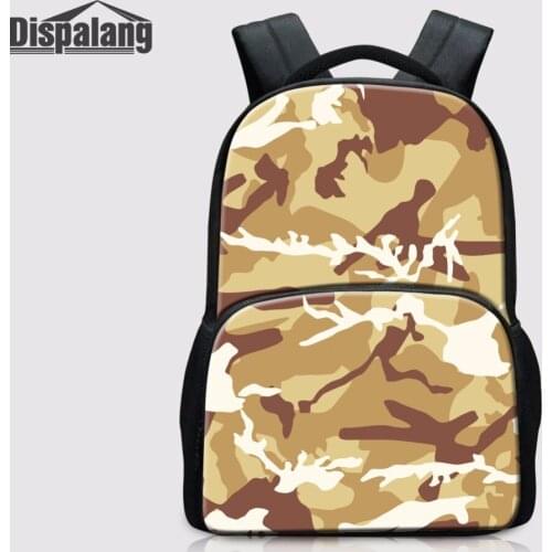 Dispalang Camouflage Prints Laptop Backpack For Teenager Boys 17 inch School Bag Women Travel Daypack Backpack Youth Rucksack