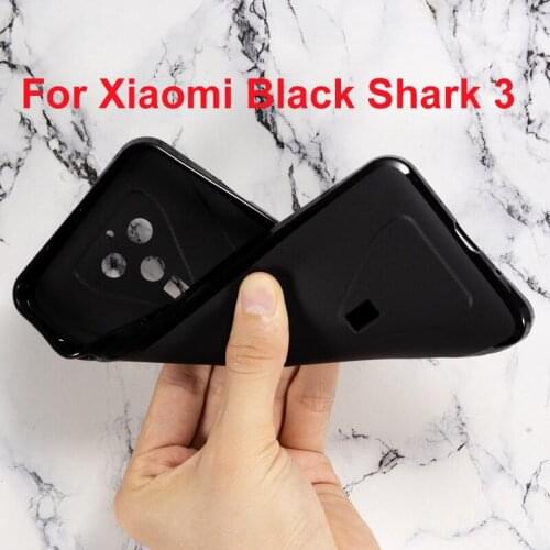 For Xiaomi Black Shark 3 Case Silicon Cover Soft TPU Matte Black Phone Protector Shell For Black Shark 3 KLE-A0 Capa Coque Cover