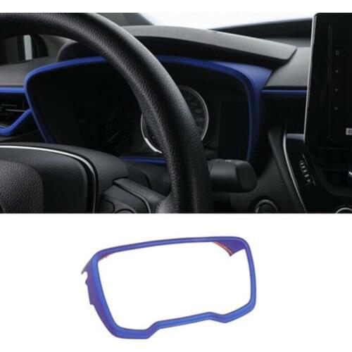 CITALL ABS Blue Dashboard Instrument Cover Trim Frame Fit For Toyota Corolla 2019-2020
