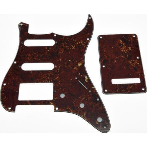 KAISH Vintage Tortoise ST Style HSS Pickguard Scratch Plate,Trem Cover, Screws