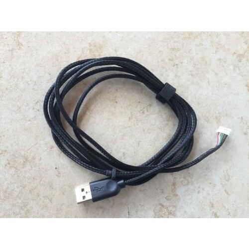 1pc Brand new original USB mouse cable Mice Line for logitech G600 Replacement Snakeskin Outer Braided wire with 1pc mouse feet