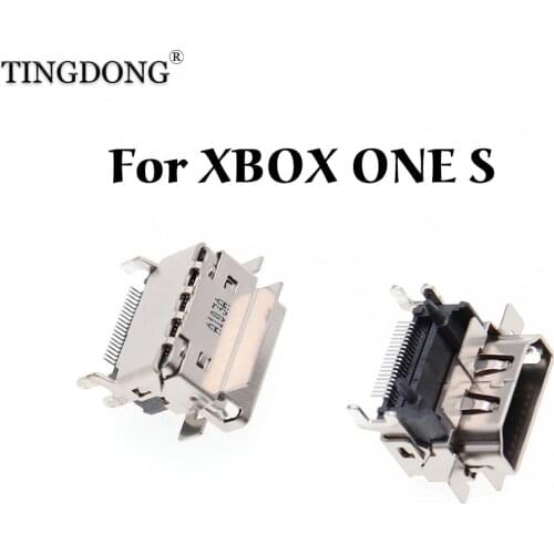 1PCS 1080P HDMI -compatible Socket Port Parts Replacement for XBOX ONE S SLIM Motherboard Repair