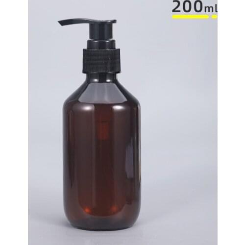 10PCS 200ML Empty Refillable Bottle Shampoo Lotion Essential Oil Dispenser Bottles PET Storage Container
