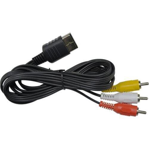 Xunbeifang 100pcs a lot Wholesale RCA AV Audio Video Cable for SEGA Dreamcast