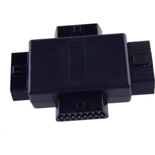 16 Pins 12-24V Car OBD2 OBD II Splitter Adapter Cable Connector Multifunction 1 Male To 3 Female Diagnostic Tool Accessories