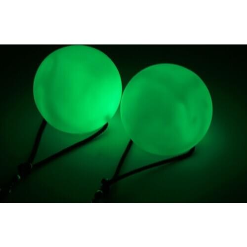 2 Pcs Belly Dance Balls Led Rgb Glow Poi Thrown Balls Light Up For Level Hand Props Stage Performance Accessories
