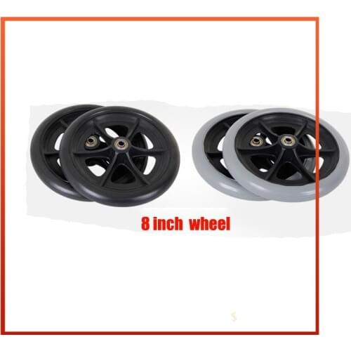 6/7/8 Inch Wheelchair Front Wheel Accessories 6 "7" 8 "solid Universal Explosion-proof Wheel for Wheelchair