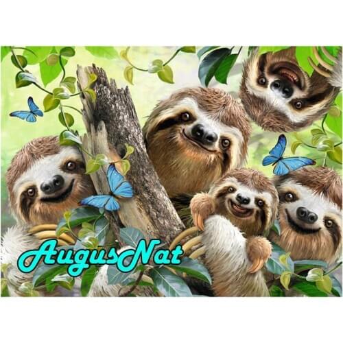 Full diamond painting sloth dimont mosaic beads embroidery painting sequin picture diamant tapestry dotz pearl animals stickers